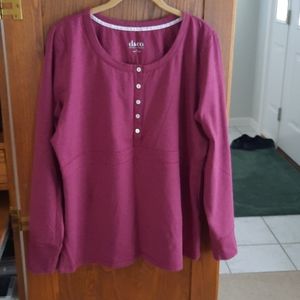 LIKE NEW.  Denim&Co Long Sleeve Top